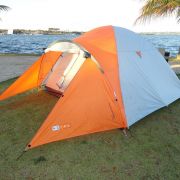 Barraca Camping para até 4 Pessoas Laranja/Cinza KATMANDU 3/4 AZTEQ