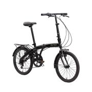 Bicicleta Dobrável Urbana Aro 20 com 6 Marchas e Quadro em Aço Carbono ECO+ DURBAN