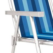 Cadeira de Praia Alta Conforto em Alumínio MOR