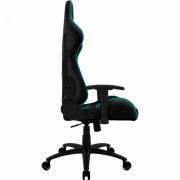 Cadeira Gamer Profissional Ajustável Preta/Ciano BC3 THUNDERX3
