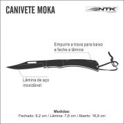 Canivete Portátil Dobrável com Lâmina em Aço Inox MOKA NTK Nautika