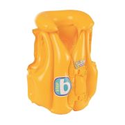 Colete Inflável Infantil com Encosto de Cabeça e Fecho Duplo 3-6 anos Amarelo SWIN SAFE BESTWAY