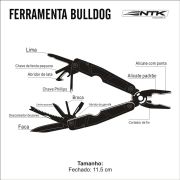 Ferramenta Multiuso 21 em 1 Prata/Preto BULLDOG NTK Nautika