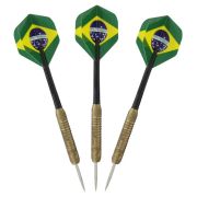 Jogo de Dardo Dart Board em Madeira/Inox Preto/Branco NTK Nautika