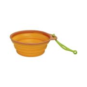 Pote Dobrável de Silicone 500ml Laranja/Verde TRAVEX AZTEQ